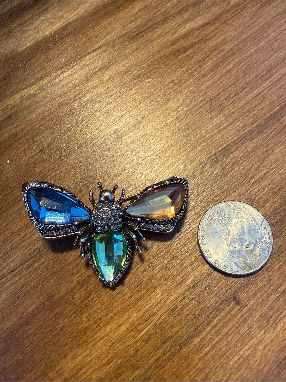 NWOT jeweled bee insect brooch